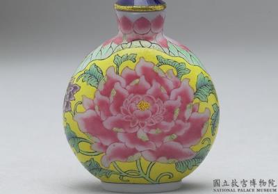 图片[2]-Glass-body painted enamel snuff bottle with a peony design, Qing dynasty, Qianlong reign (1736-1795)-China Archive